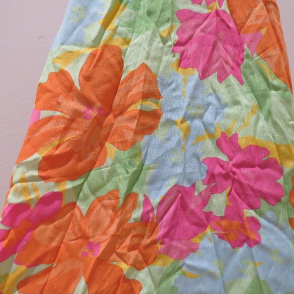 SABO SKIRT Adelina Midi Dress in Bright Floral Cut Out Feminine Smocked Flowy XS - Picture 7 of 14